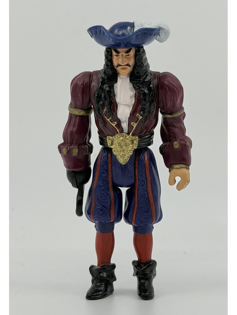 Vintage 1991 Mattel Captain Hook Pirate 4 3/4" Action Figure Tri-Star Pictures